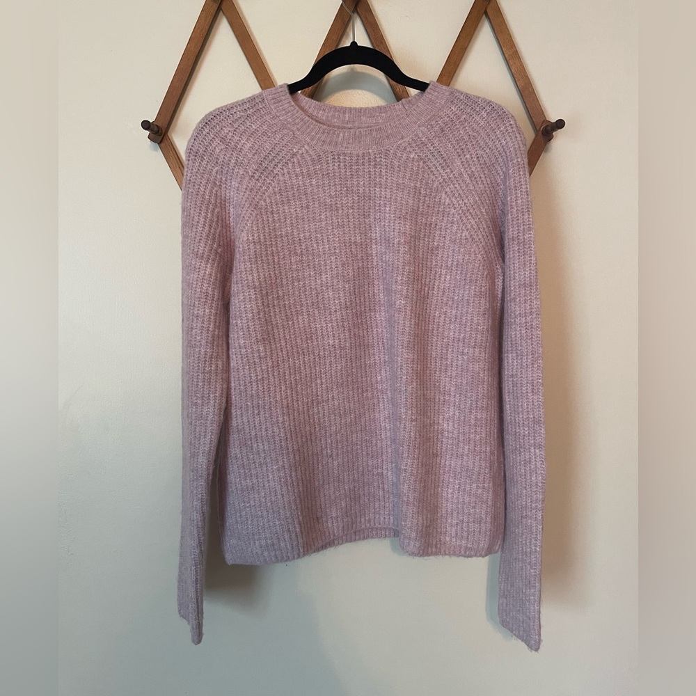 EVEREVE | Millie Shaker Pullover Sweater Lilac Plush knit | Size S